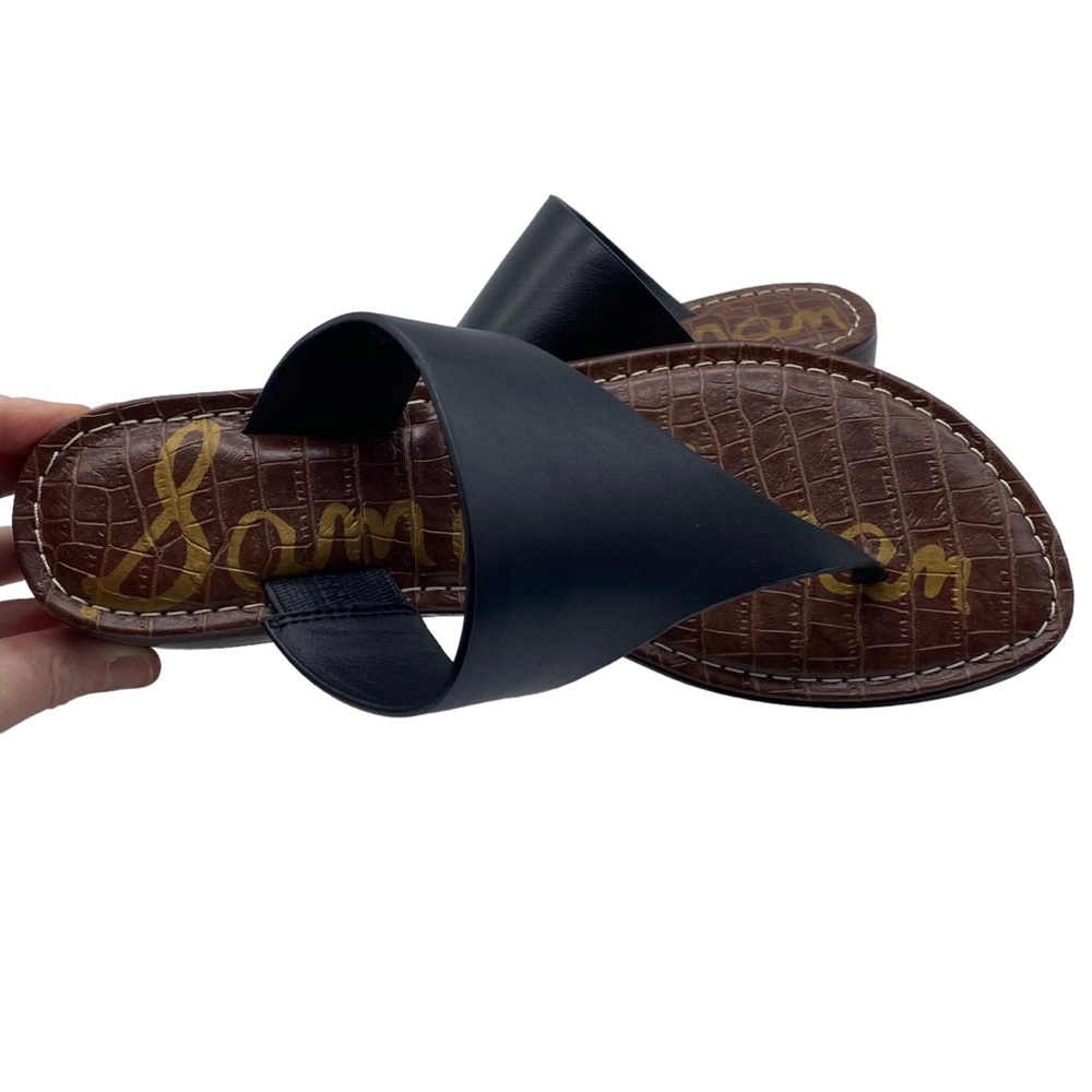 Sam Edelman Black Sandals with Cork Footbed - Picture 9 of 15